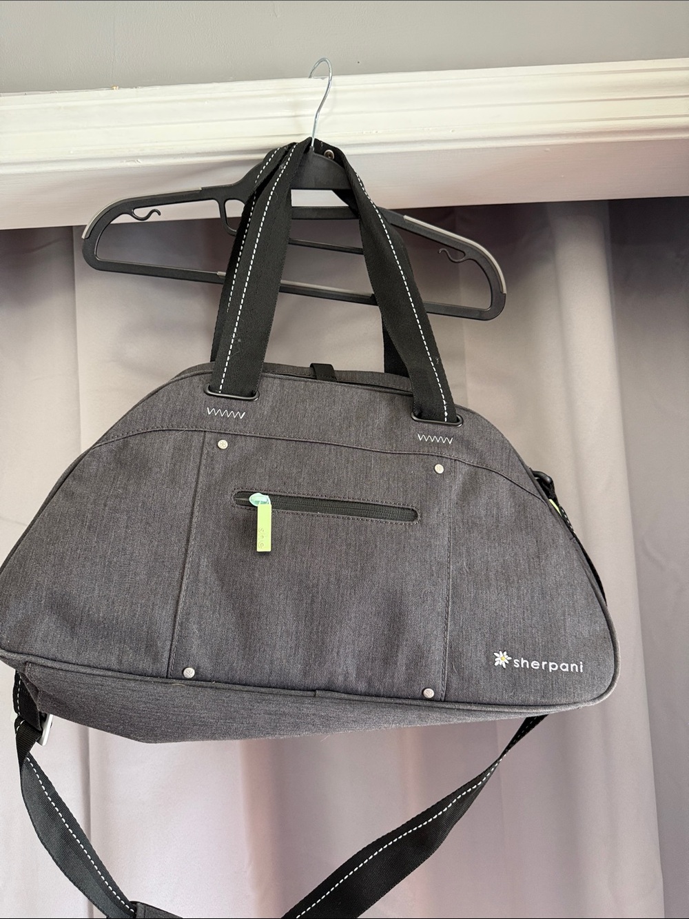 Sherpani Gray Travel Duffel Gym bag